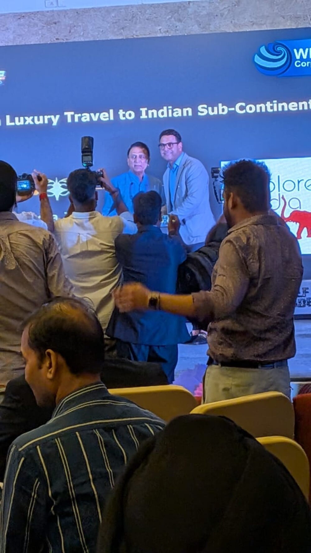 Digital Bharat Summit backdrop at the awards conference.