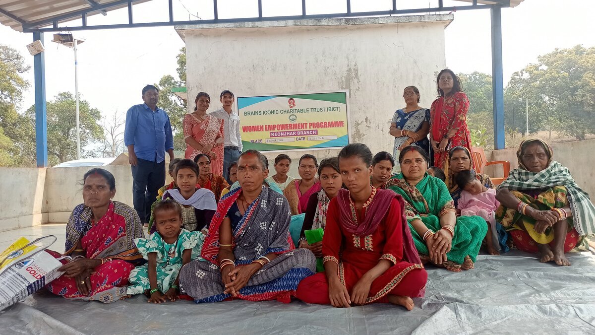 Community members at a Brains Iconic Charitable Trust disability-inclusion session in Keonjhar district.